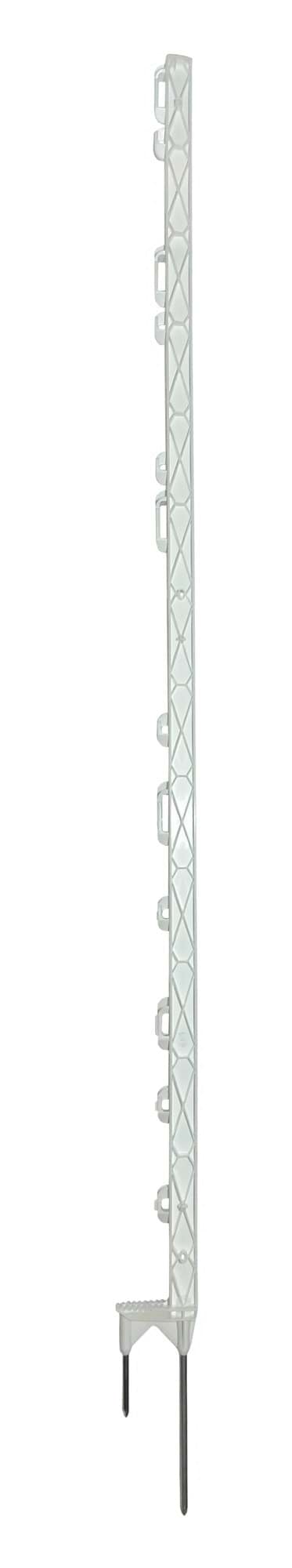 Palik ogrodzeniowy z polipropylenu AKO TITAN 157 cm biały poj. stopka z podwójnym gwoździem - Cavalo